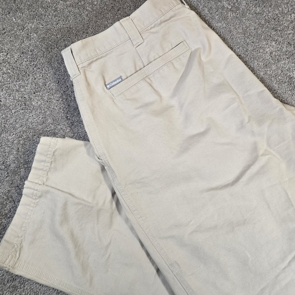Columbia‎ Pants Mens 40 Khaki Chino Straight Leg Flat Front Outdoor Pockets